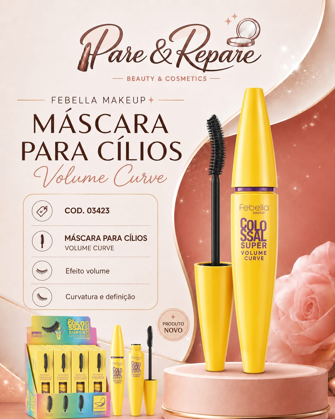 Mascara para Cilios Volume Curve
